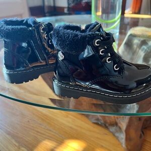 Nicole Miller Combat Boots with fleece lining